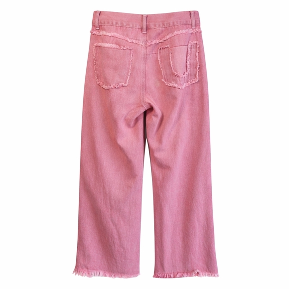 POL Pearl Jeans Pink Embellished Denim Statement High Rise Size Small - Picture 4 of 16